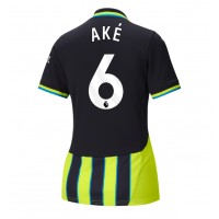 Maglie da calcio Manchester City Nathan Ake #6 Seconda Maglia Femminile 2024-25 Manica Corta